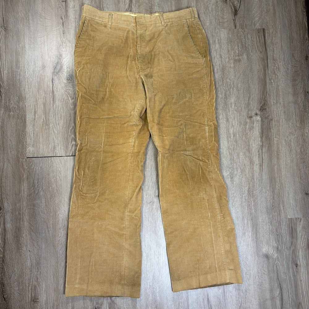 VTG Levis Corduroy Pants Mens 34x29 Tan Brown Relaxed Straight Talon